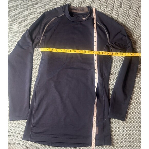 Nike Pro Dri-FIT Men's Black Long Sleeve Athletic Shirt Large - Picture 2 of 5